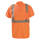 Occunomix Polo Shirt,M,ANSI Class 2 LUX-SSPP2B-OM