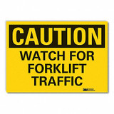 Lyle Lift Truck Trfc Caution RflctvLbl,5x7in LCU3-0305-RD_7x5