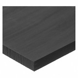 Sim Supply Rectangle,UHMWPE,1"x48",1"T,Black,Opaque  PS-UHMW-ESD-202