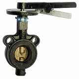 Milwaukee Valve Butterfly Valve,Wafer Style,Size 6 In HW232B