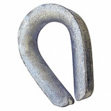 Crosby Wire Rope Thimble,3/8 in Rope dia.,Steel 1037675