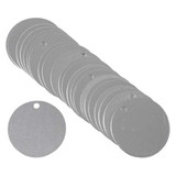 Brady Blank Tag,Aluminum,1 1/2in W,Silver,PK25 49904