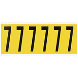 Brady Number Label,7,1-1/2 in. W x 3-1/2 in. H 3450-7