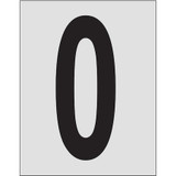 Brady Number Label,1in.H Character,PK25 5900-0