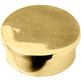 Lavi Industries End Cap Flush for 2"" Tubing Polished Brass