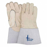 Bdg Leather Gloves,Gauntlet Cuff,S 64-1-350-5-9