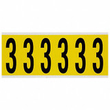 Brady Number Label,3,1-1/2 in. W x 3-1/2 in. H 3450-3