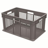 Akro-Mils® Straight Wall Containers, Mesh Sides & Solid Base