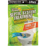 Instant Power Concentrated Septic Tank Treatment Dissolving Pacs (3-Pack) 1852