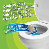 Instant Power Concentrated Septic Tank Treatment Dissolving Pacs (3-Pack)