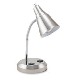 V-Light LAMP,GS NECK,15" DESK,SV VS20105BN