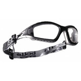 Bolle Safety SafetyGlasses,Clear,Platinum,Black/Gray 40085