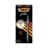 Bic Gelocity Quick Dry Retractable Ge,PK12 RGLCG11-BK
