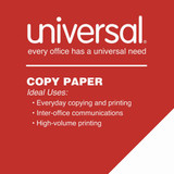 Universal Copy Paper,92 Bright,20lb.,8 1,PK5000 UNV24200