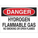 Condor Danger No Smoking Sign,Hydrogen,7x10 35GH41