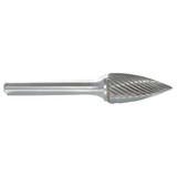 Sim Supply Flame Bur,5/16",Carbide,Single Cut  310-001153