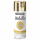 Rust-Oleum Metallic Spray Paint,Gloss,Gold,11oz 340647