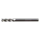 Micro 100 Sq. End Mill,Single End,Carb,1/8" GEM-125-4