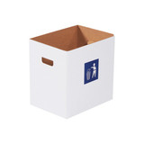 Partners Brand Corrugated Trash Can,w/Waste Lo,PK20 CRR7W