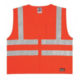 Kishigo High Visibility Vest,ANSI Class 2,2XL GF182NZ-2X