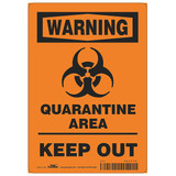 Condor Quarantine Area Sign HWW306T1007