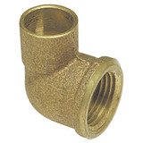 Nibco Elbow,90 Deg.,Cast Bronze,1/2",CxFNPT 7073 1/2