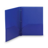Smead Folder,2 Pocket,Fastener,Blue,PK25 87726