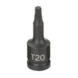 Grey Pneumatic Socket,T20,1/4"D,Int Impact,Trx 920T