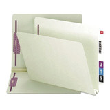 Smead Folder,2 Fastener,Gray,PK25 34715