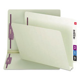 Smead Folder,2 Fastener,Gray,PK25 34715
