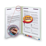Smead Folder,2 Fastener,Gray,PK25 34715