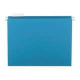 Smead Pressboard Folder,Hanging,Teal,PK25 64074