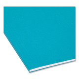 Smead Pressboard Folder,Hanging,Teal,PK25 64074