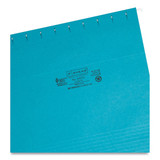 Smead Pressboard Folder,Hanging,Teal,PK25 64074