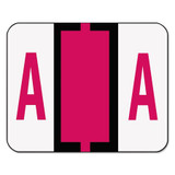 Smead Label,Alphabetic,Color-Coded,A,Magenta 67071