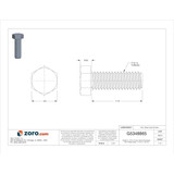 Manufacturer Varies HxHdCpScrw,Steel,1.25",7/16"-14,25PK U01200.043.0125