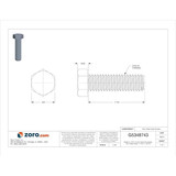 Manufacturer Varies HxHdCpScrw,Steel,1.5",7/16"-14,25PK U01200.043.0150