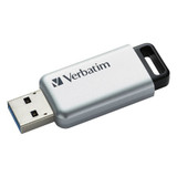 Verbatim Flash Drive,Secure Pro,32GB,Silver 98665