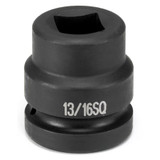 Grey Pneumatic Socket,13/16,1"D,Wheel Impact 4313S