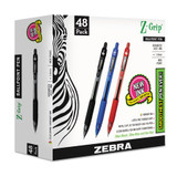 Zebra Pen Retractable BallpointPens,Assorted,PK48 22048