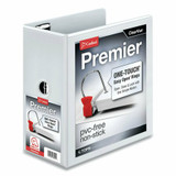 Cardinal Binder,Easy Open,D,Clear View,5",White 10350
