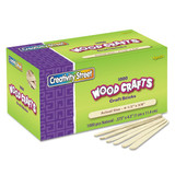 Chenille Kraft Natural Wood Craft Stick,4-1/2,Nt,PK1000 3775-01