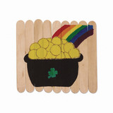 Chenille Kraft Natural Wood Jumbo Craft Sticks,6",PK500 3776-01