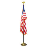 Advantus U.S. Flag,8ft. Staff,Fringe,3ft.x 5ft. MBE031400