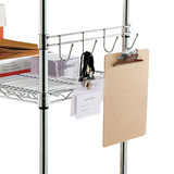 Alera Hook Bars Wire Shelving,4 Hooks,18",PK2 ALESW59HB418SR