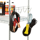 Alera Hook Bars Wire Shelving,4 Hooks,18",PK2 ALESW59HB418SR