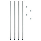 Alera Stackable Posts Wire Shelving,36",PK4 ALESW59PO36SR
