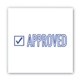 Accu-Stamp2 Stamp,Blue,Approved,1-5-8"x1-2" 035575