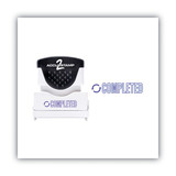 Accu-Stamp2 Stamp,Blue,Completed,1-5/8"x1/2" 035582