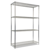 Alera Wire Shelving Unit,4-Shelf,48"x18"x72" ALESW504818SR